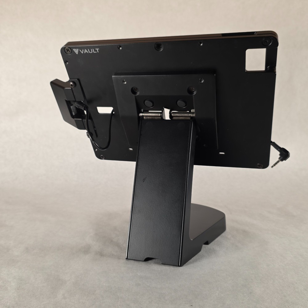 VAULT Tablet Counter Stand With Card Reader iPad Security Locking Mounting Kiosk