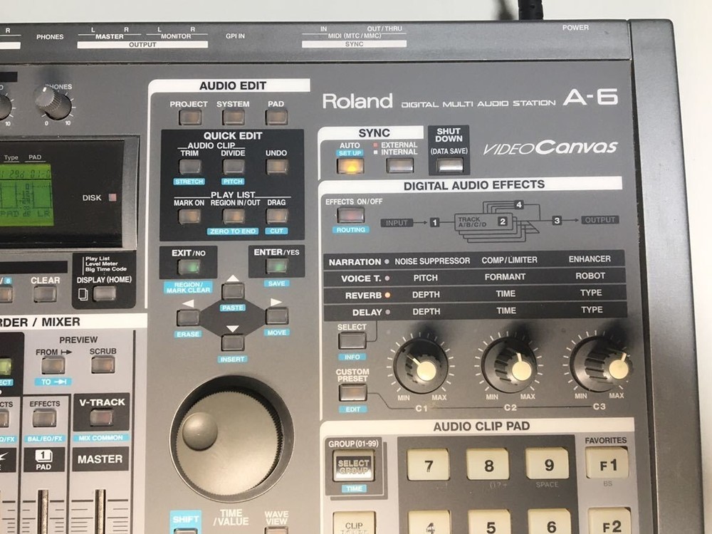 Roland A-6 Video Canvas Multitrack Recorder Stereo Audio