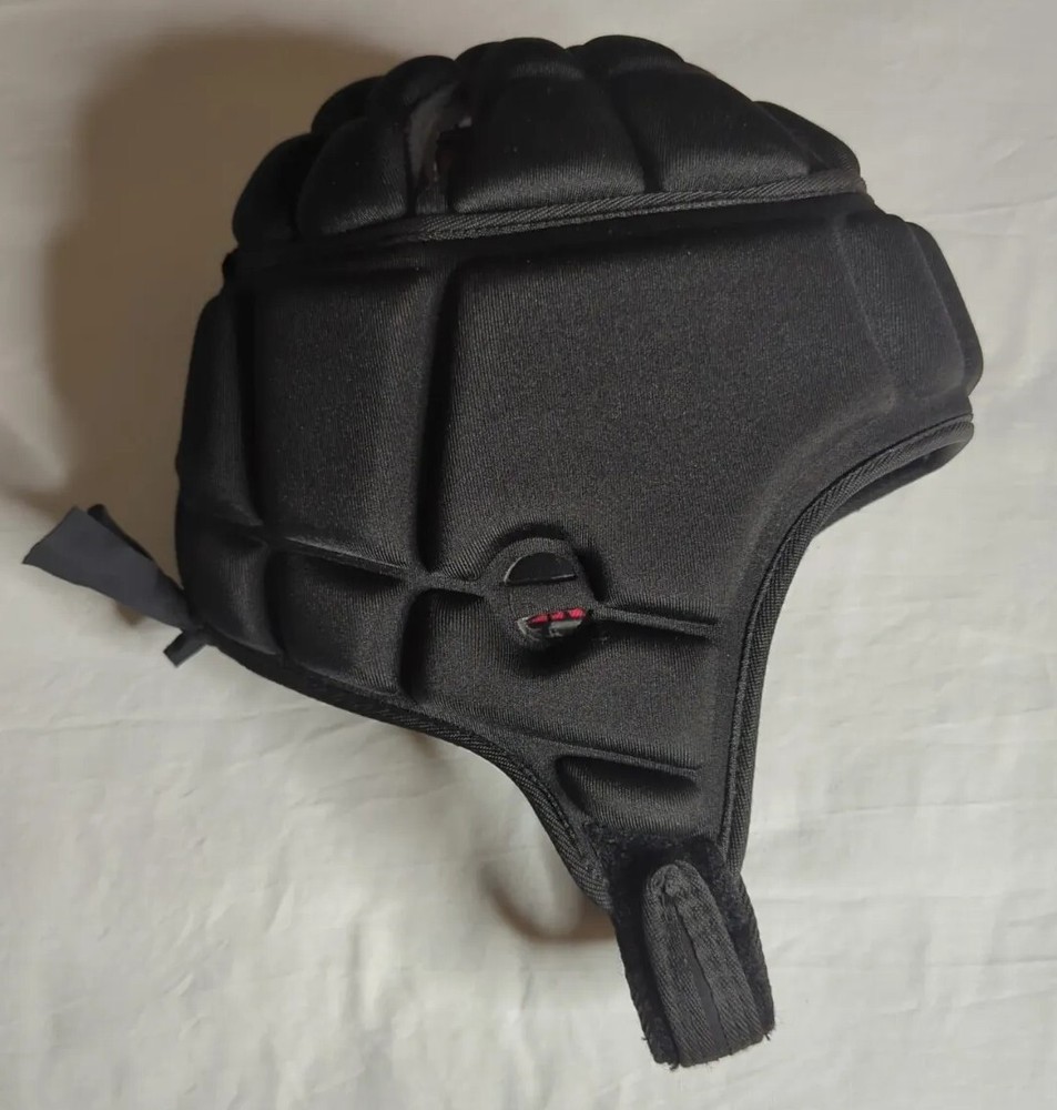 D4 Game Breaker Padded Head Protection Solid Black Size XL