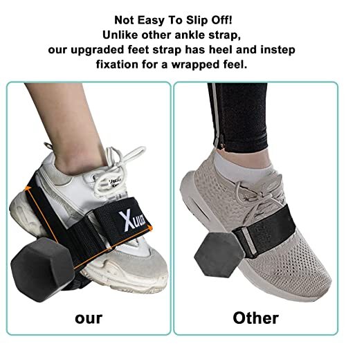 2 Pack Adjustable Foot Weight Ankle Straps Working Out Dumbbell Attachment