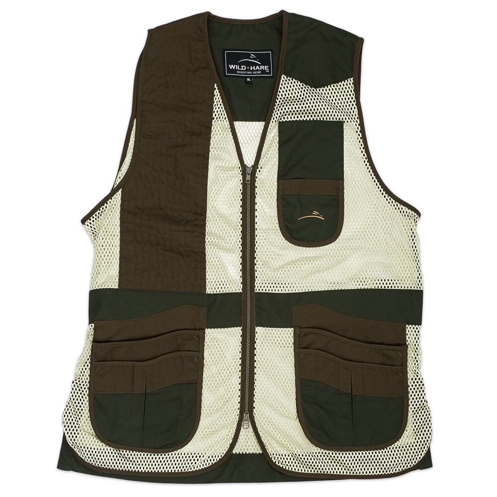 Wild Hare Heatwave Mesh Vest-Forest Green & Brown