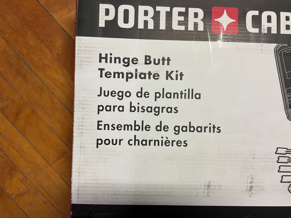 Porter Cable Hinge Butt Template Kit / Set 59381 with Case