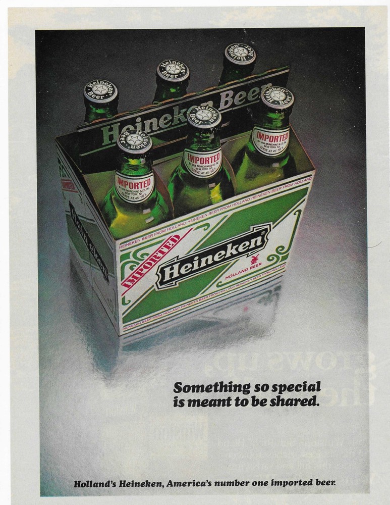 SOMETHING SO SPECIAL  HEINEKEN  ORIGINAL PRINT AD