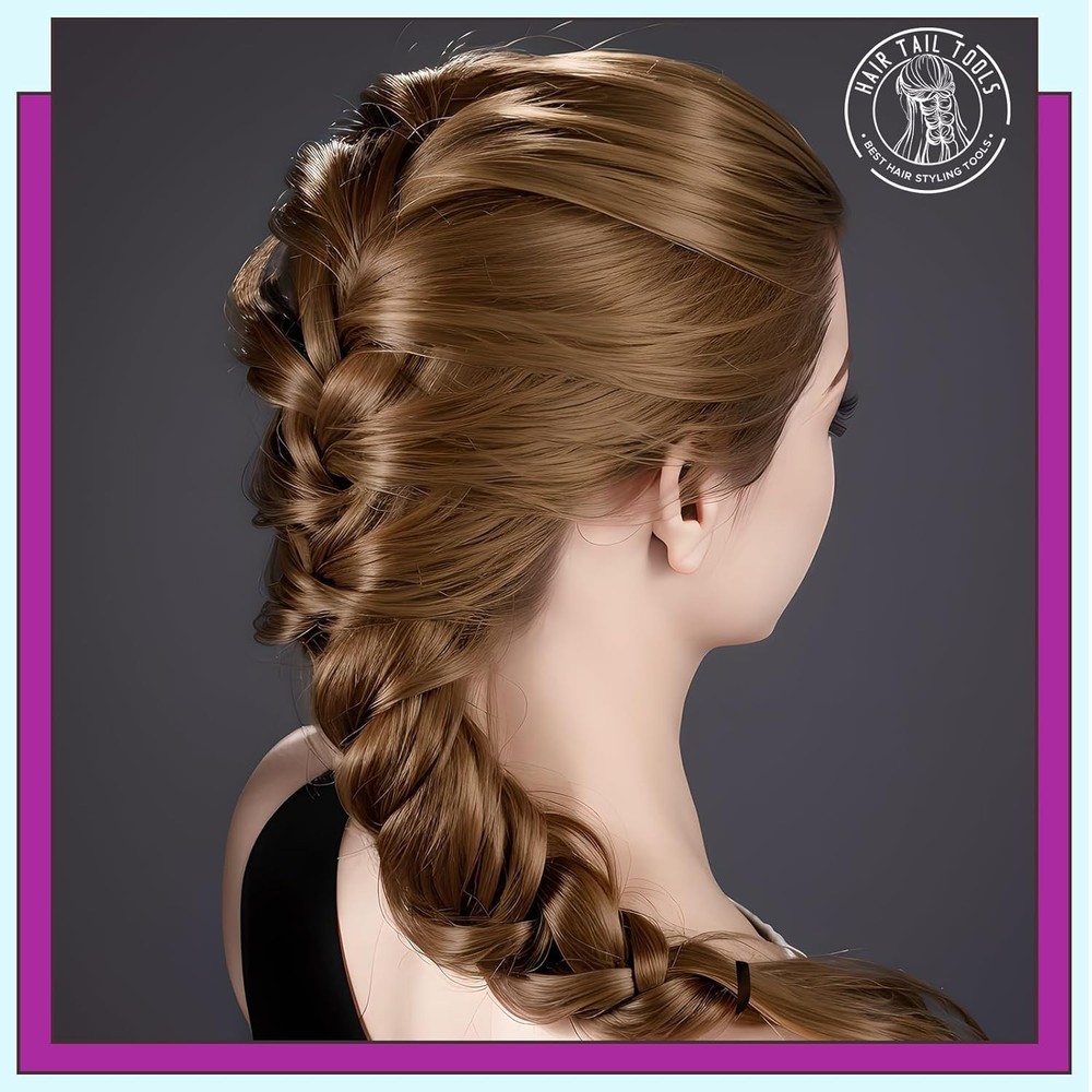Ponytail Pull Through Tool for All Hair Types Lightweight and Easy to Use