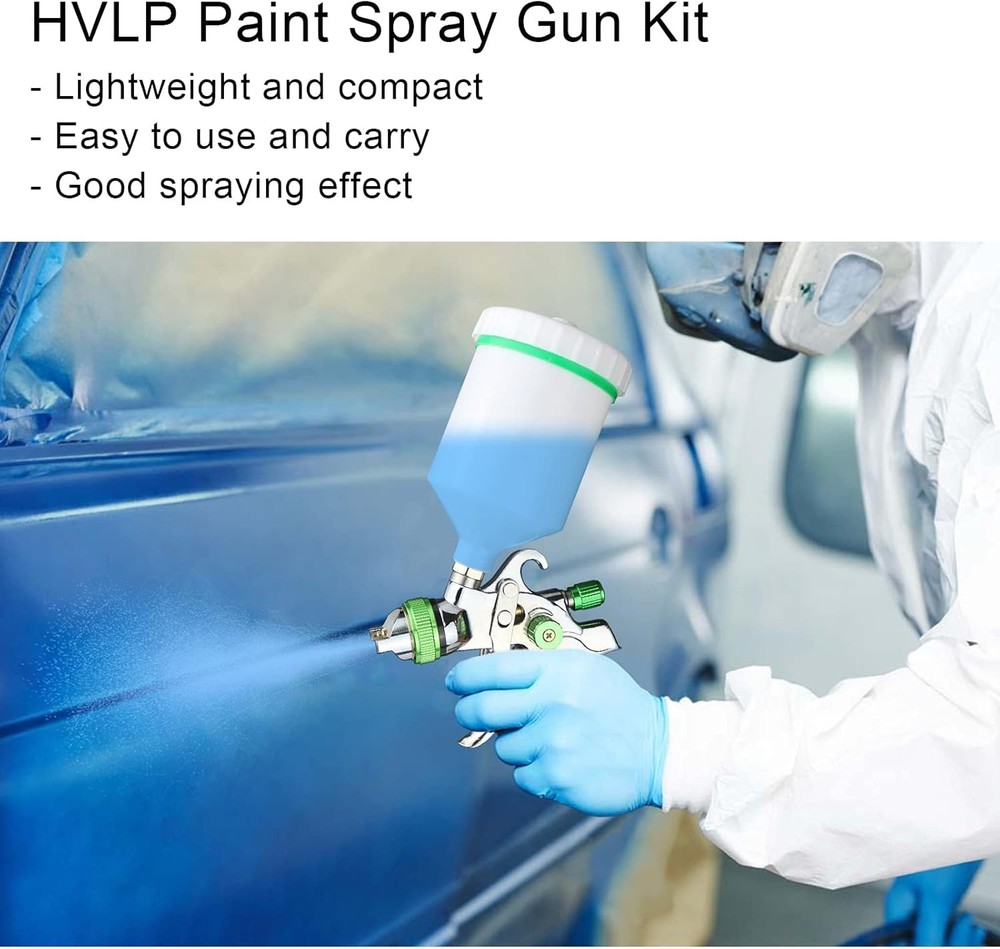 Paint Sprayer 1.4mm Tip with Replaceable 1.7mm 2.0mm Nozzle