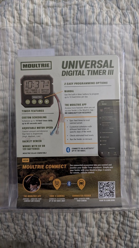 Moultrie 6v/12v Replacement Universal Digital Deer Feeder Timer III - MFA-15095