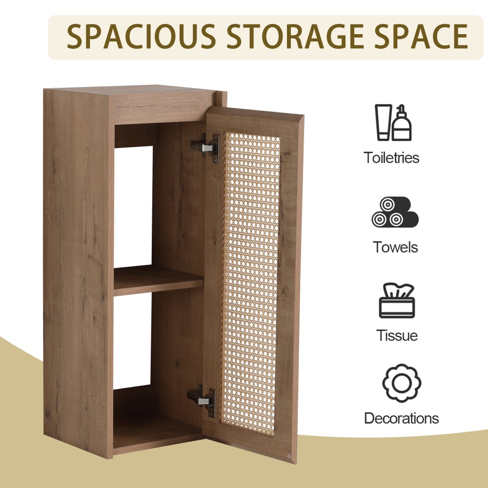 Bathroom Side Cabinet Soft Close Doors Float Mounting Design