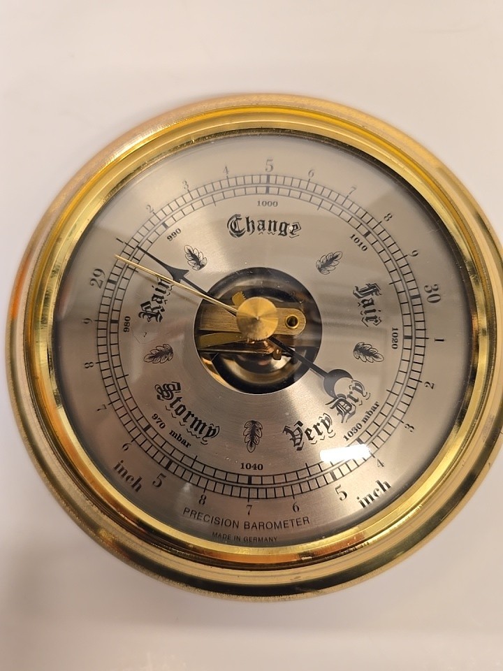 Vintage Brass International Barometer
