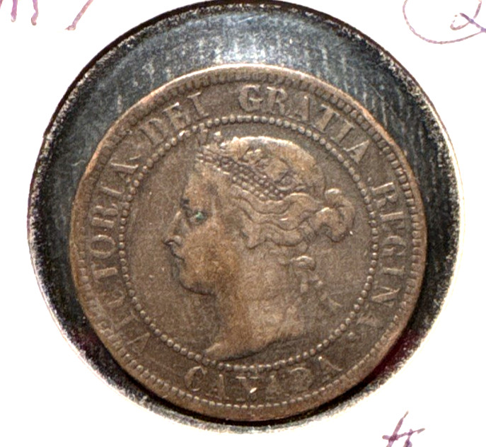 Canada 1901 large cent Km 7 VF (2)