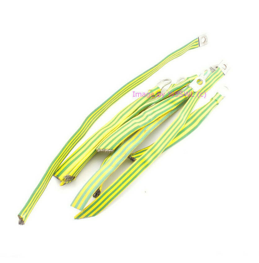 Telco Cellular Ham Equipment Ground Bonding Strap Pigtails (bin5)