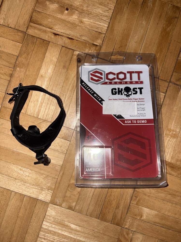Scott Archery Ghost Bow Release NCS Black/Red Buckle Strap