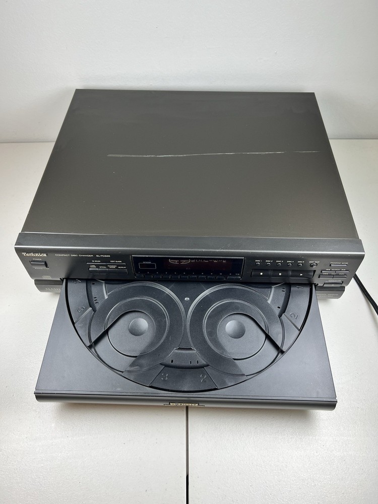 Technics SL-PD888 5 Disc Carousel CD Changer-No Remote-1998-Tested/Working