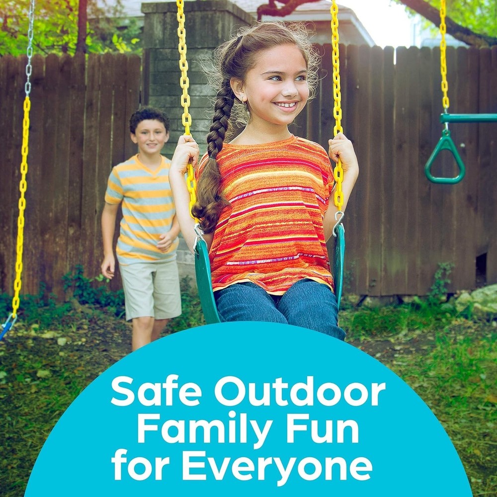 Transform Your Backyard with this Heavy Duty Swing Set Replacement Kit - Green