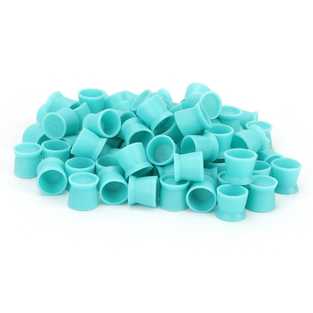 300pcs Disposable Tattoo Ink Cups Blue