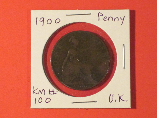 1900 Penny - Great Britain - KM# 790 VG