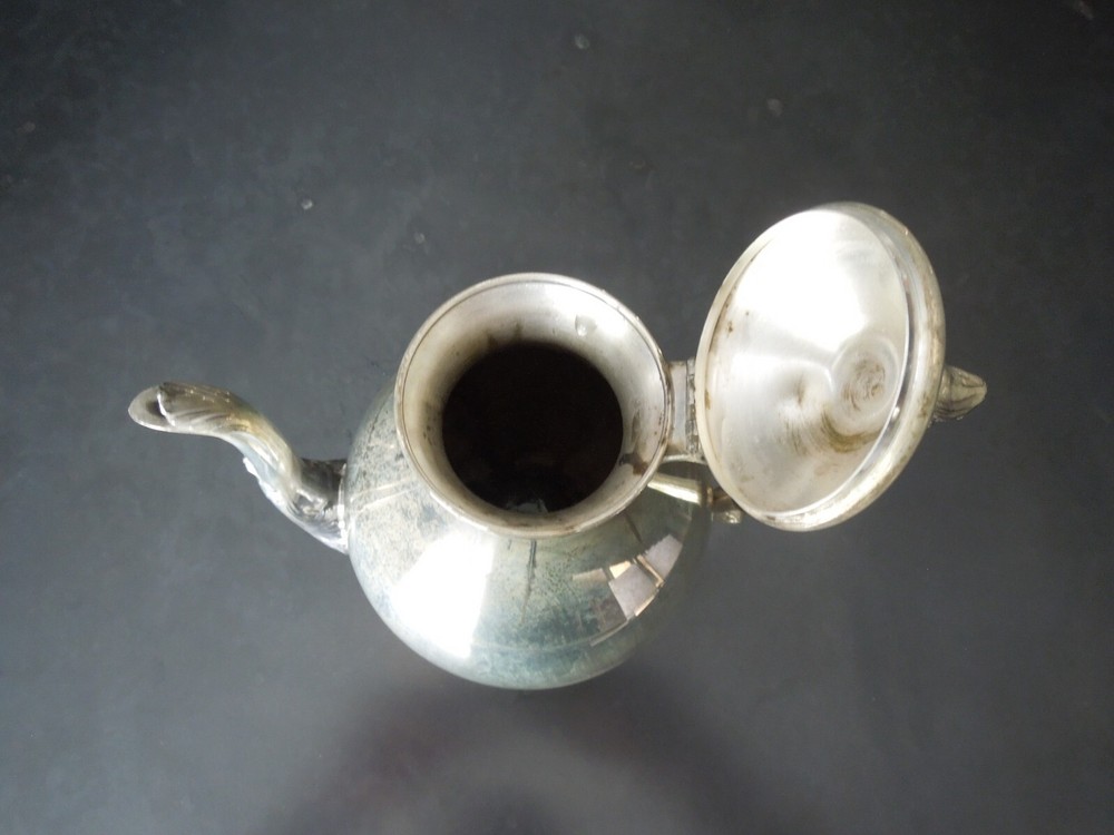 FB Rogers Silver Co. Tea Set Silver Plated Teapot , Cream & Sugar With Lid