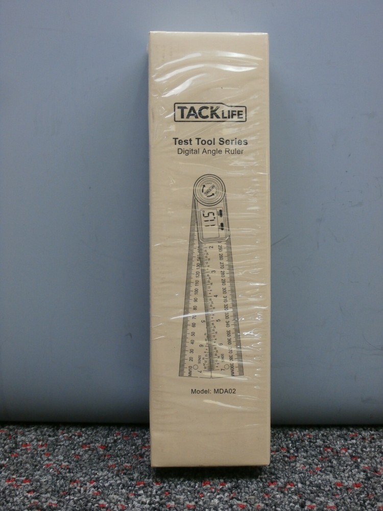 2PACK Tacklife MDA02 Digital Angle Protractor 7'' Stainless Angle Finder Ruler