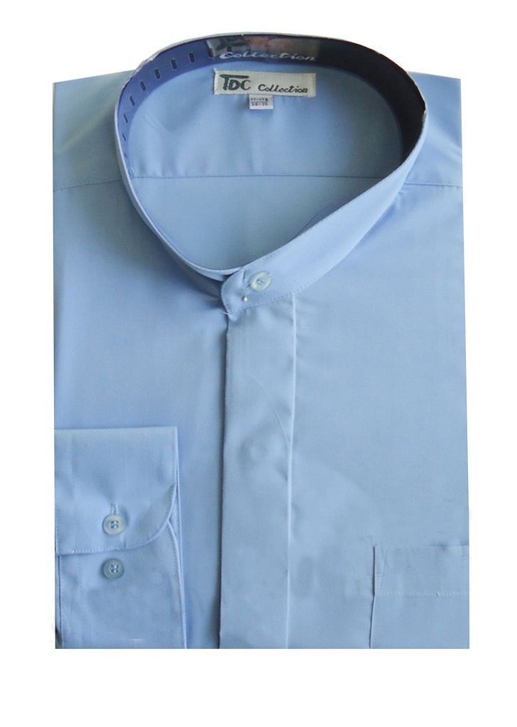 Fotino Landi TDC SG01 Men's Mandarin Collar Dress Shirt