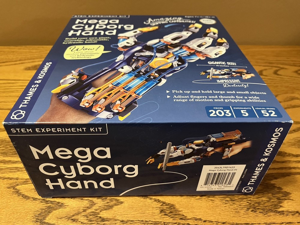 Thames & Kosmos 620501 Mega Cyborg Hand Kit - Multicolor NIB MINT