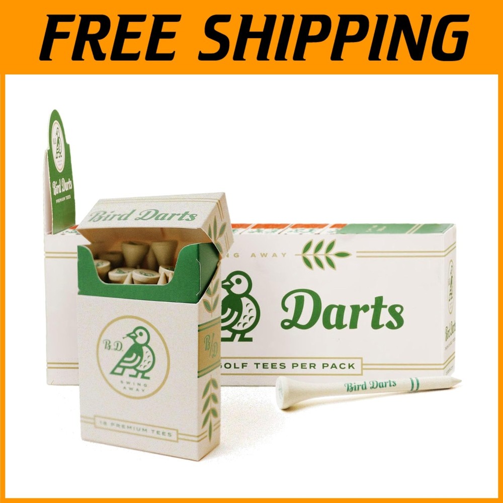 Stylish Cigarette-Style Golf Tees - 18 Count