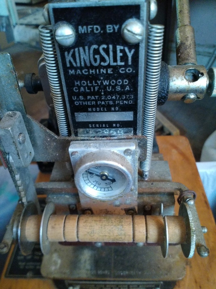 kingsley hot foil stamping machine