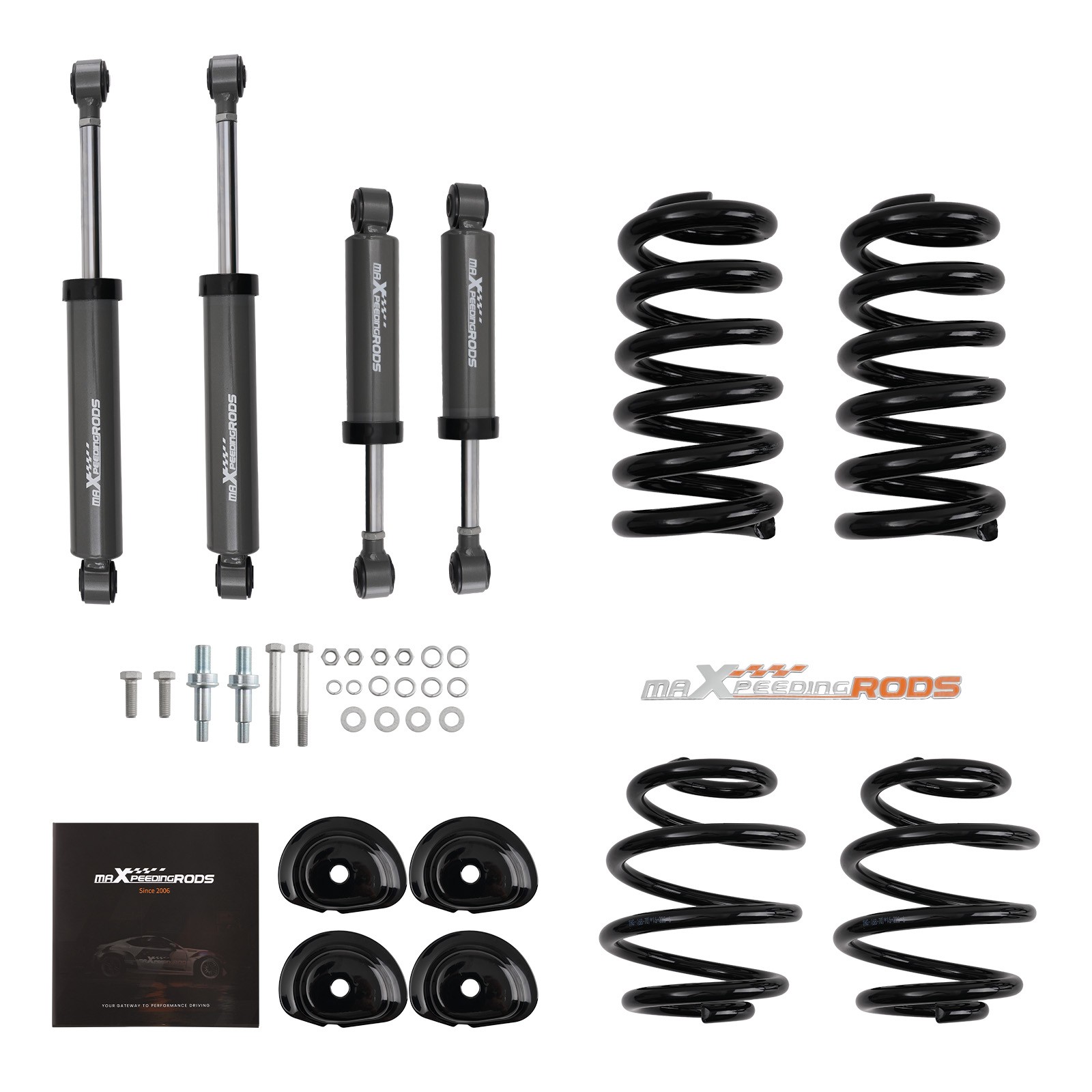 Front 3" Rear 5" Drop Spring Lowering Kit w/ Shocks for Chevrolet  C10 1963-1972