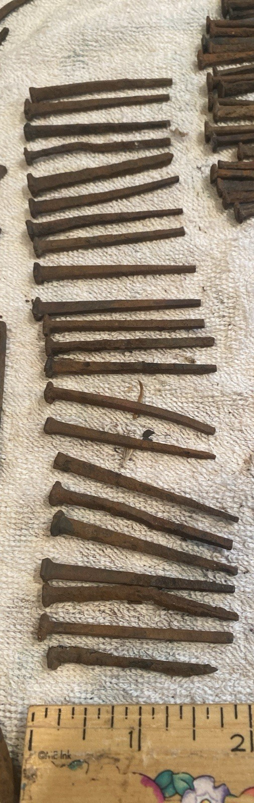 Antique Vtg Square Nails Lot 1 1/2” To 3” Almost 4#