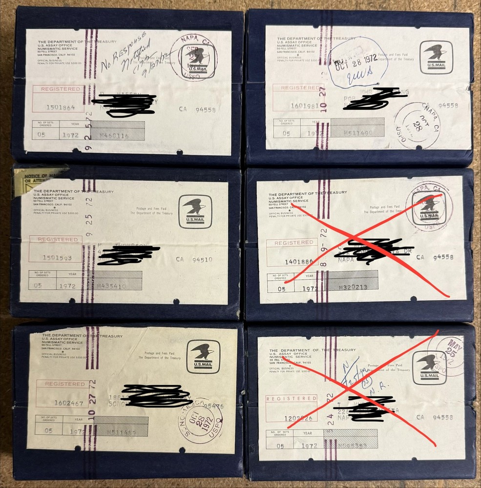 1972 Proof Set Sealed Original US Mint Government Box
