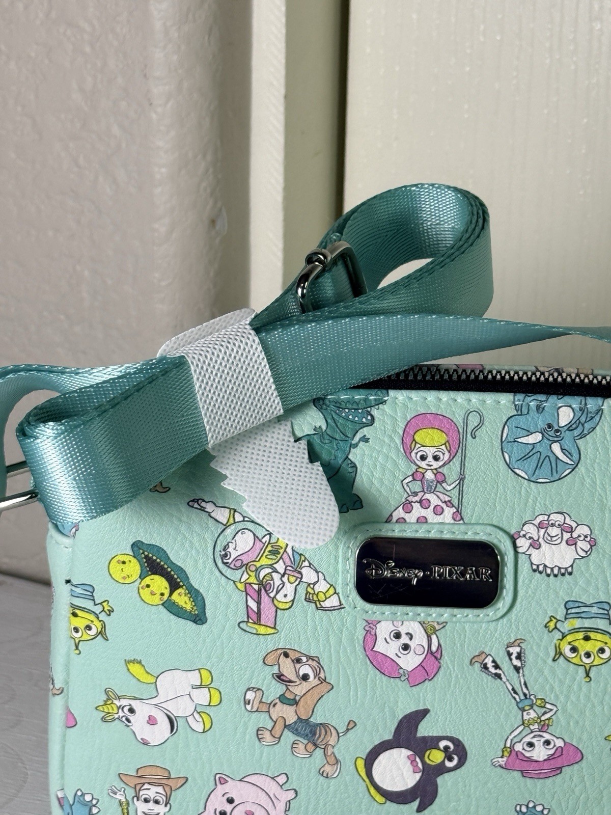 Disney Pixar Toy Story Characters Crossbody Bag Mint Green NWT