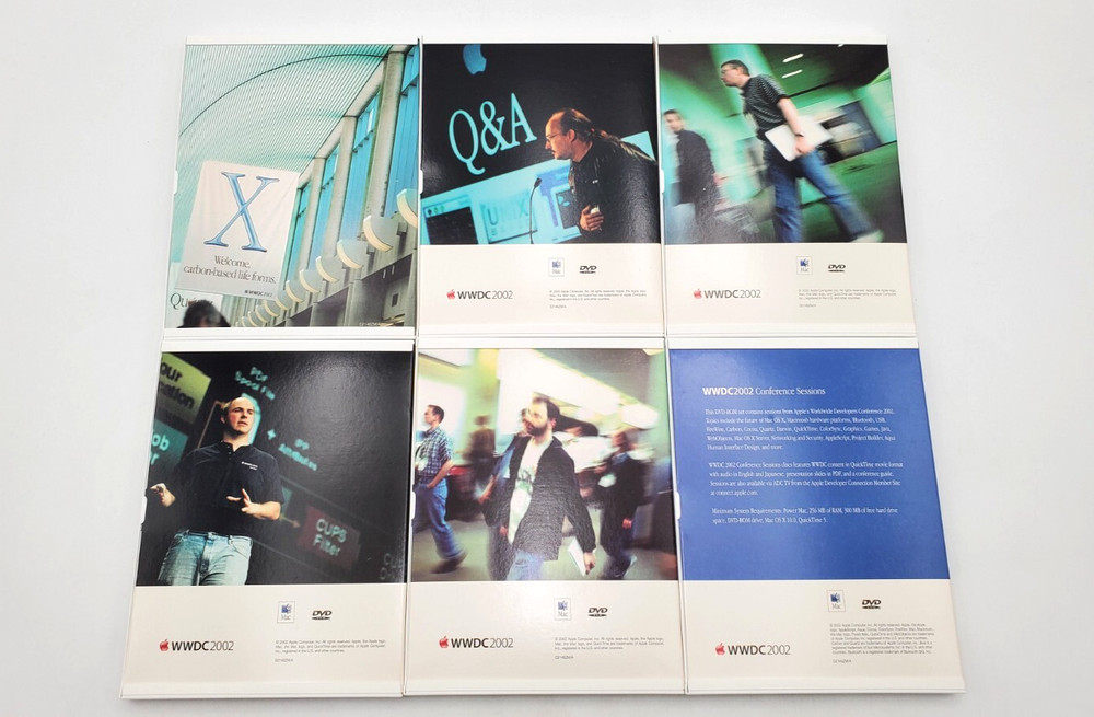 Apple WWDC 2002 Developer DVD Set Complete Vintage Mac Rare Collectible