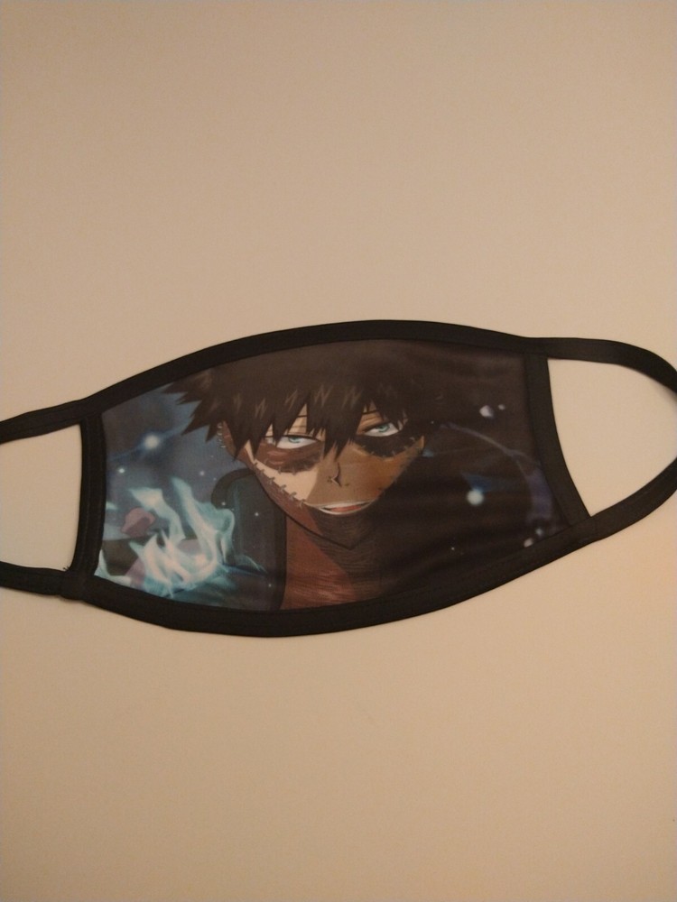 My hero academia Dabi face mask double layer with filter pocket