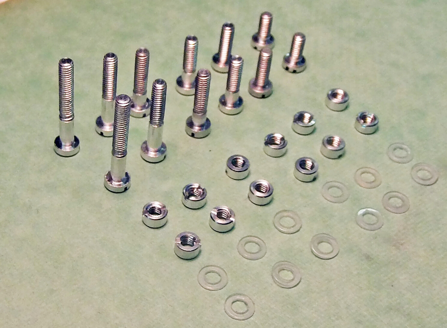 Aluminum Headshell Phono Cartridge Mounting Screws 36 Piece Set Turntable