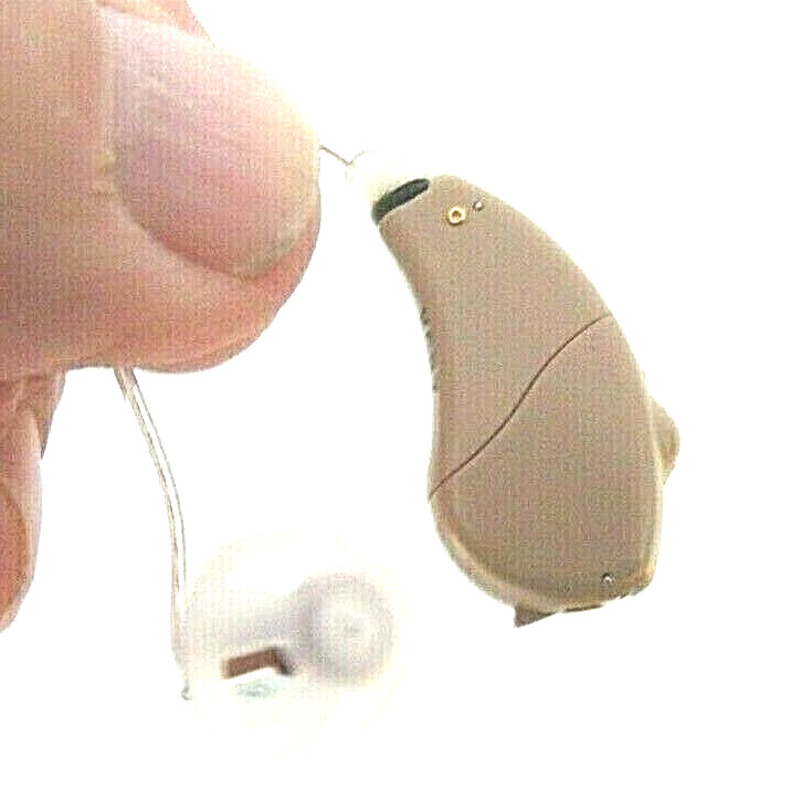 PROGRAMMABLE tiny BTE HEARING AID RIGHT .4 PROGRAMS fit severe profound loss US