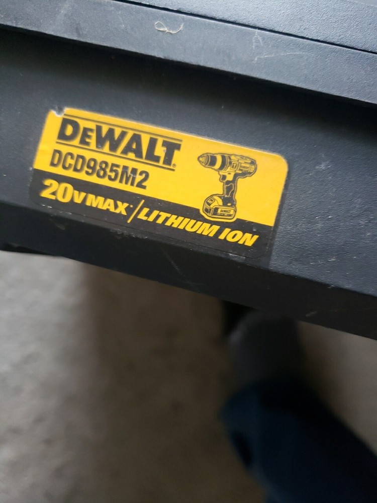 Dewalt Tool Drill Storage Case DCD985M2 Used Case Only Replacement Pre-owned