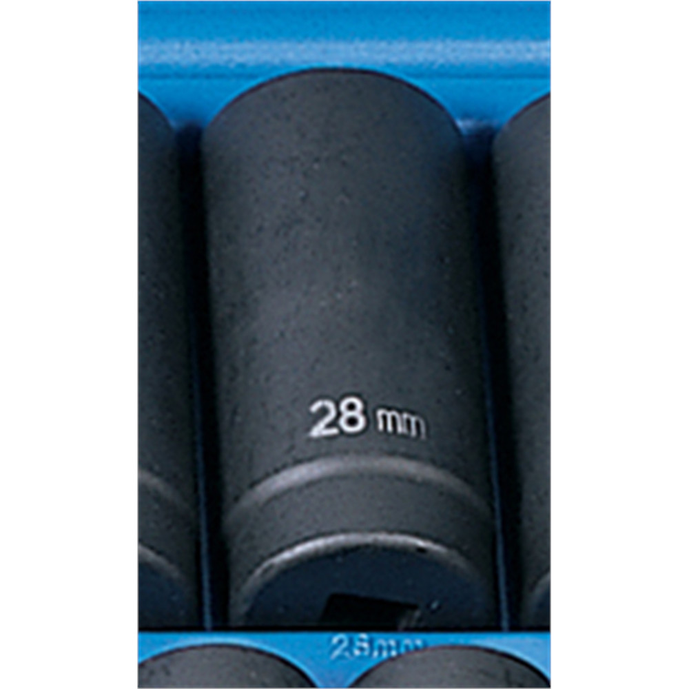 Grey Pneumatic 1/2" Drive x 28mm Deep Socket