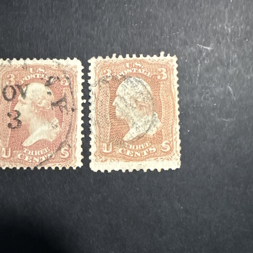 US Scott #64b And #65 X 2