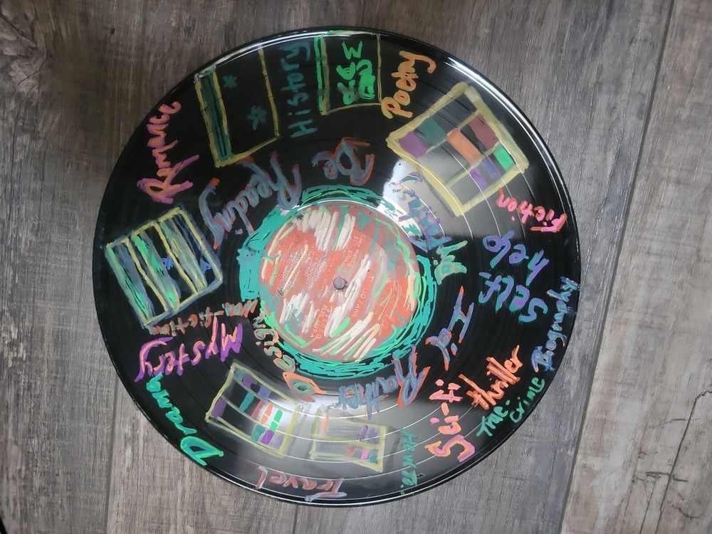 Handpainted 12"vinyl Record