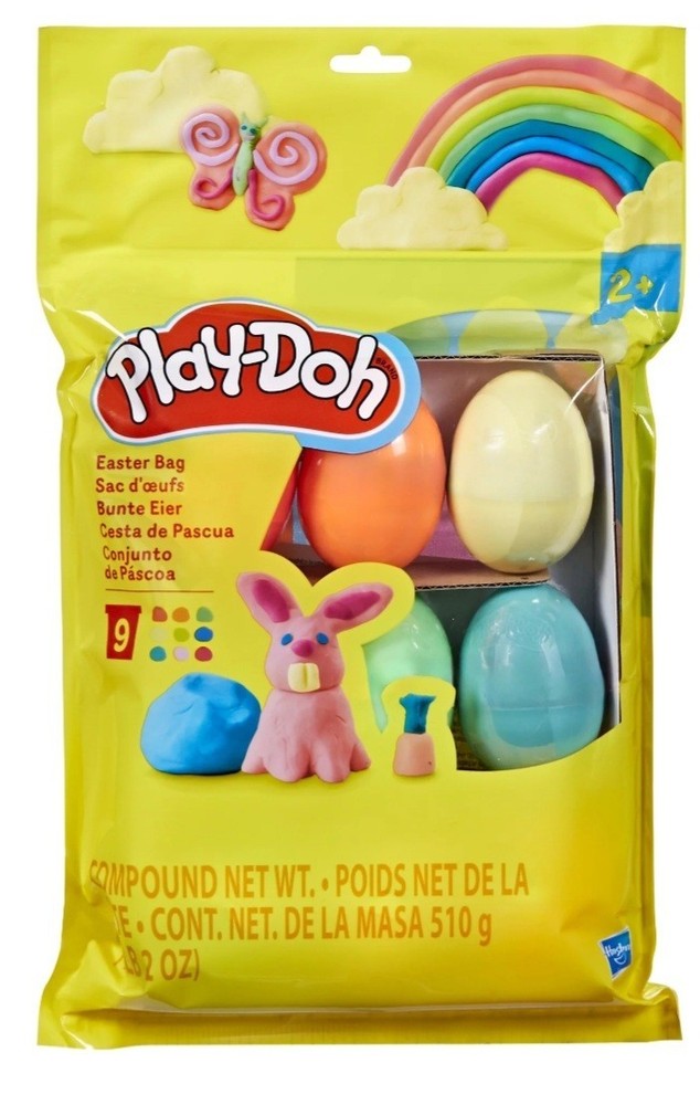 Play-Doh Easter Bag 9 Eggs Modeling Clay Set Multicolor 2023