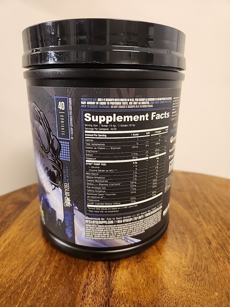 RYSE Godzilla Pre-Workout, Blue Raspberry 772g