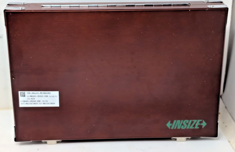 NEW Insize 4102-81 Gage Block Set Rectangular Shape Grade 0 w/cert from Fox V