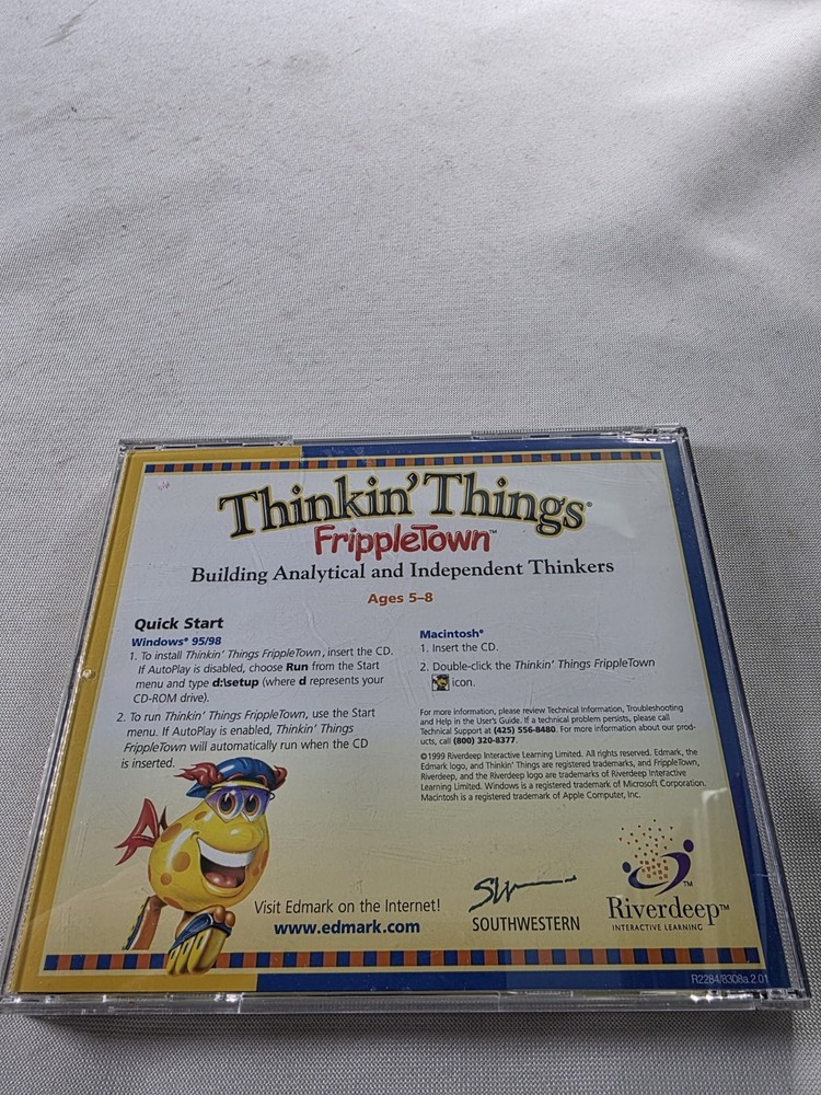 Thinkin' Things: Frippletown PC MAC CD learn maps direction number patterns game