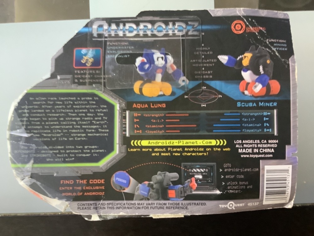 9 Andriodz Roller Robots by Toy Quest