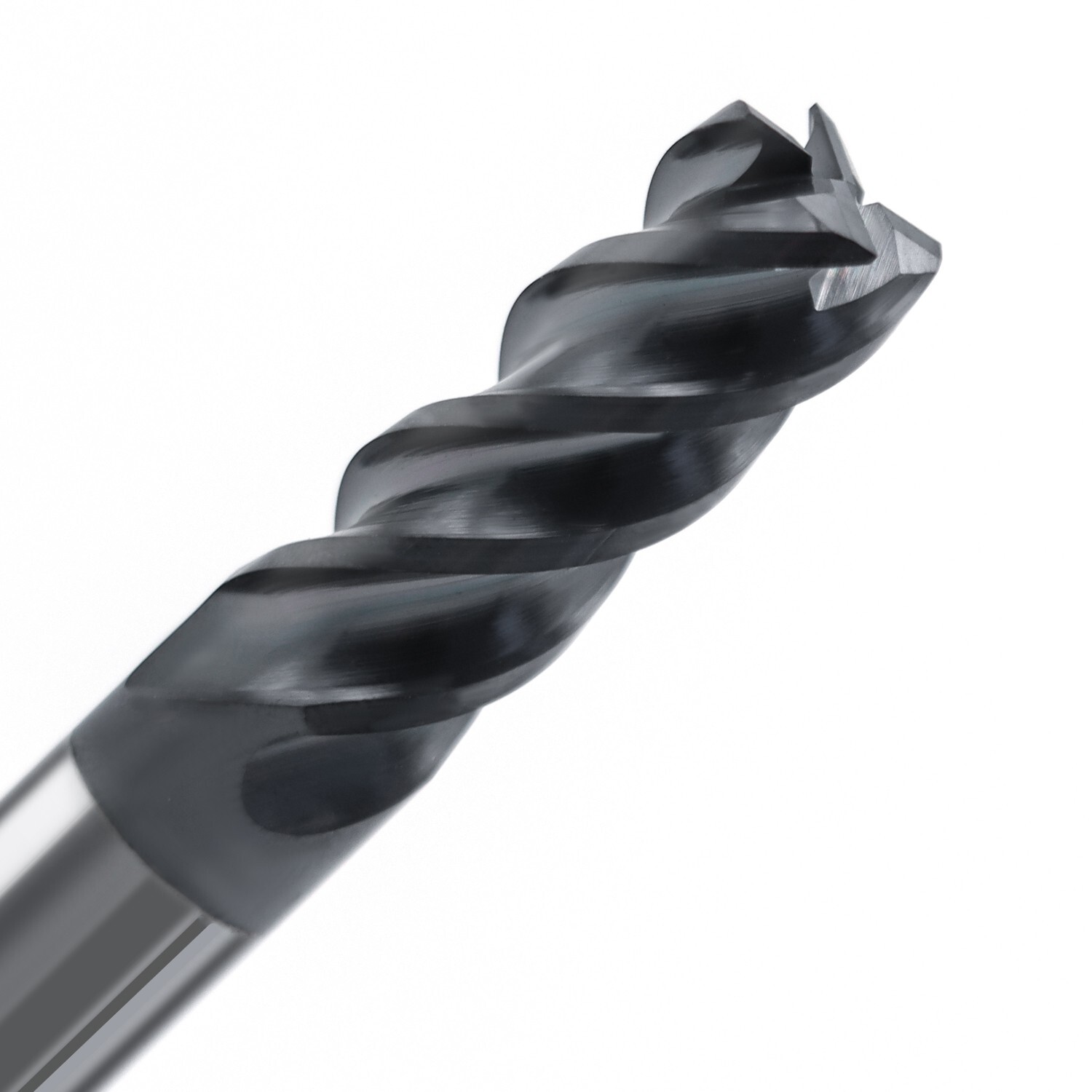 5 PCS 1/8" 4 Flutes Square 45° Helix Carbide End Mill Bits AlTiCrN Coated HRC 50