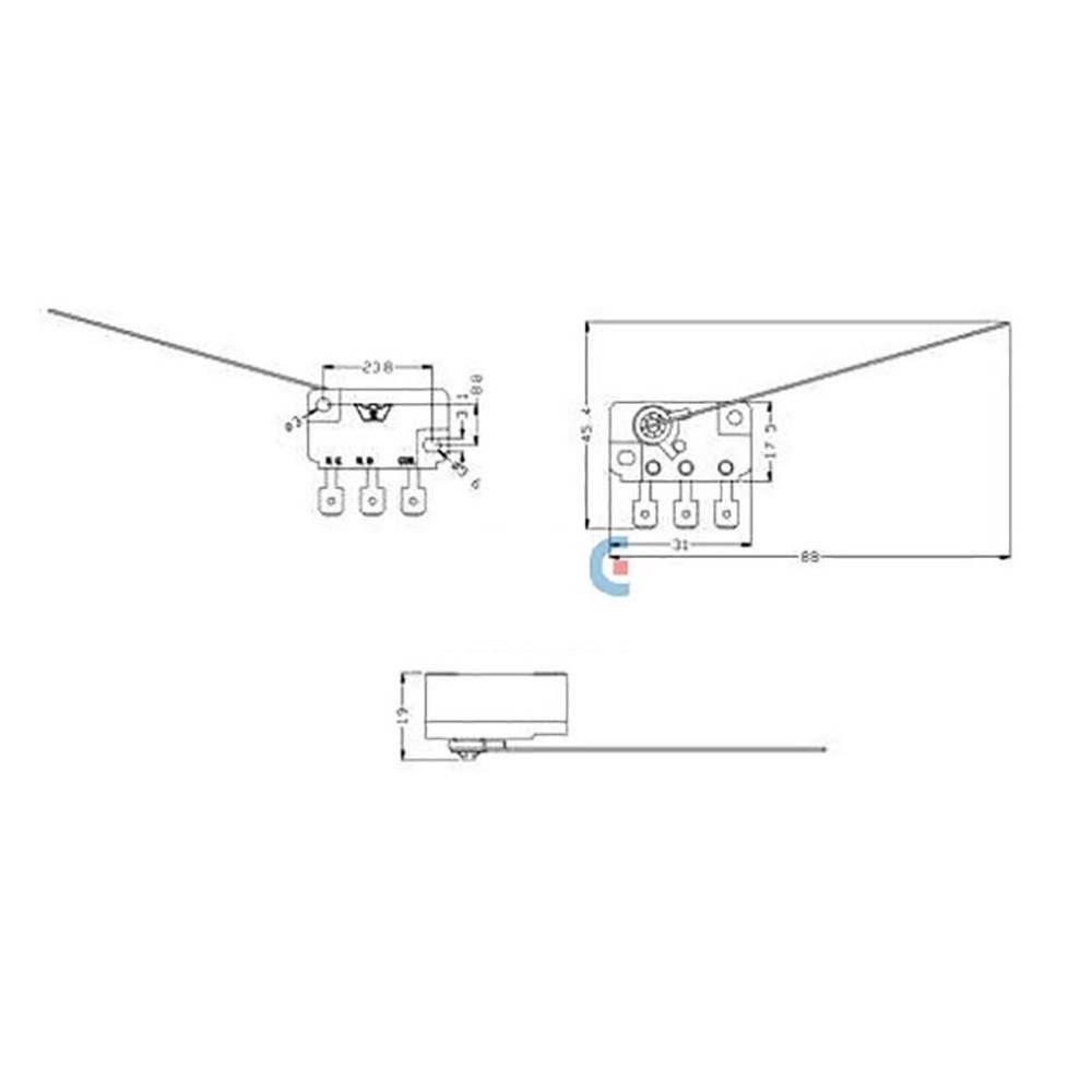 5Pack 4.8mm Long Hinge Microswitch Arcade Change-Coin Acceptor Micro Switch B