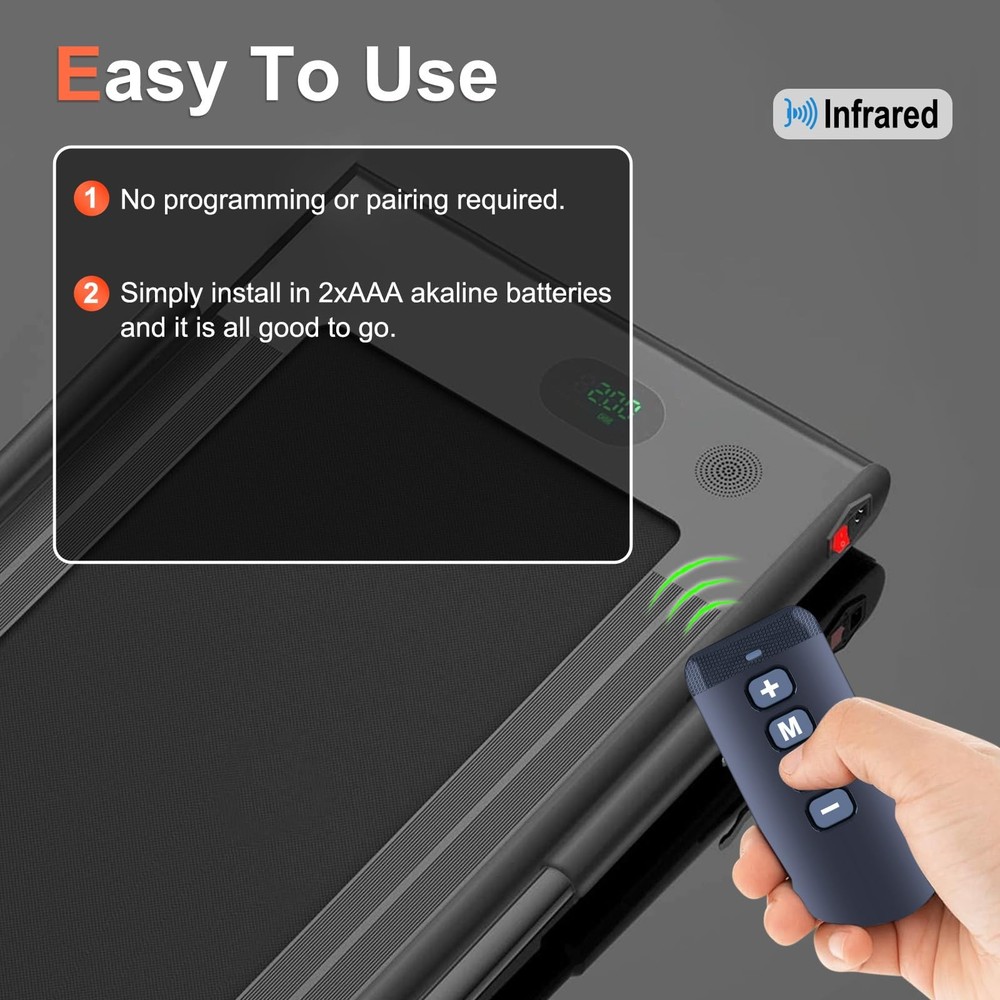 Treadmill Remote Control Only Compatible with HomeFitnessCode Walking Pad Q1,...