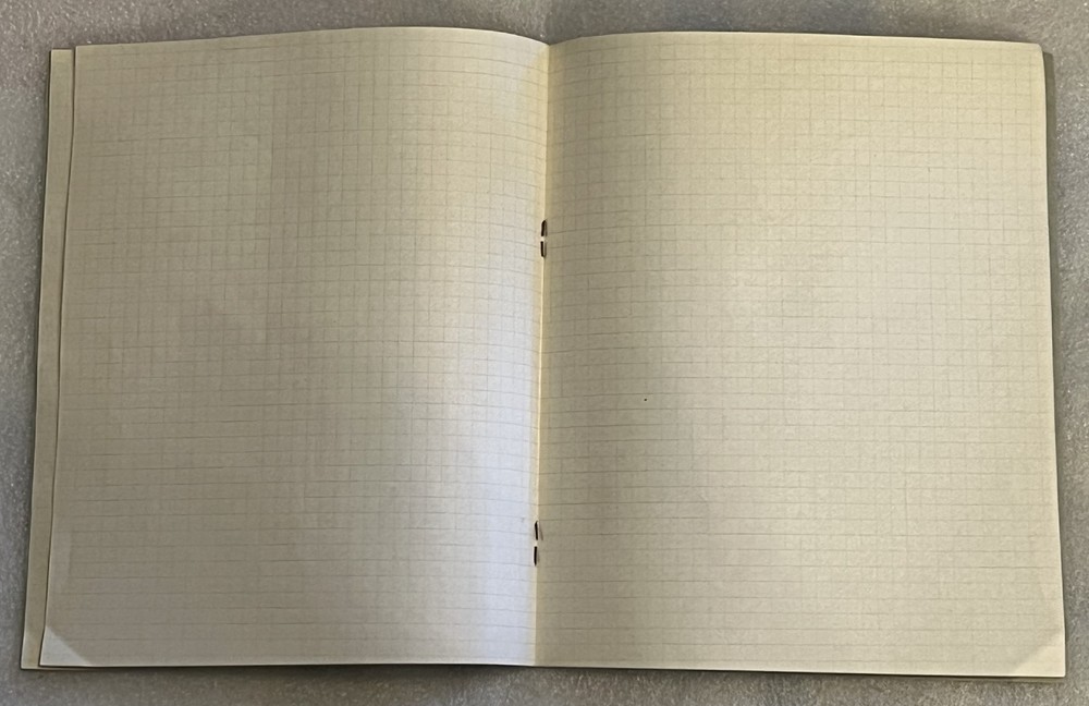 Vtg Soviet Russian Blank School 12 Sheets Notebook Notepad w/ Drying Tissue USSR