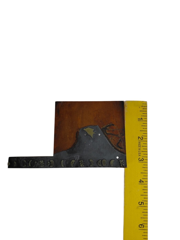 Printing Letterpress Printer Type Block Mountain Volcano