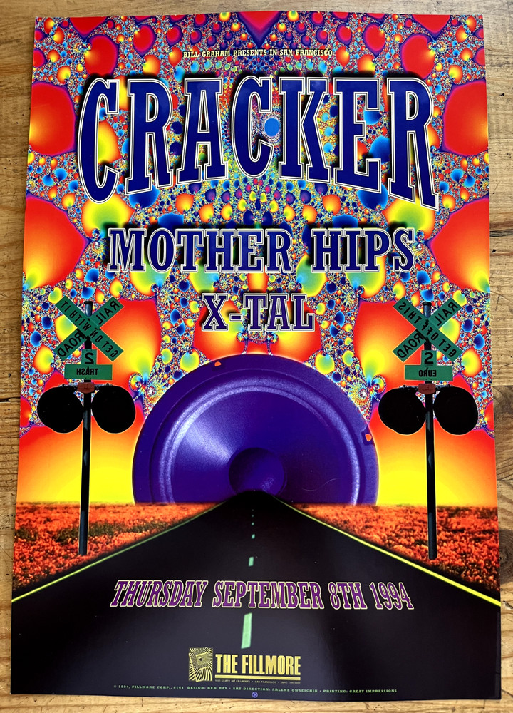 Cracker Concert Poster - Fillmore - 1994