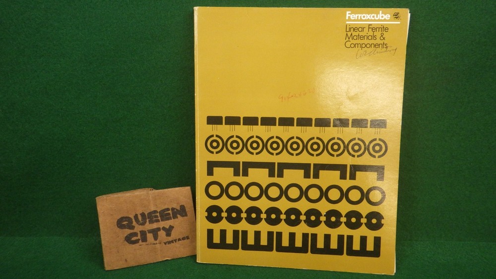 Vintage Electronics Ferroxcube Linear ferrite materials & Components catalog