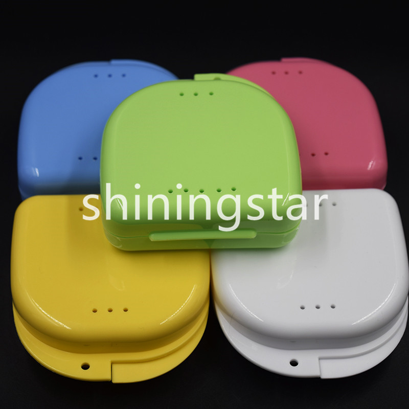 1 Pc Dental Orthodontic Denture Storage Mouthguard Container Case Box Retainer